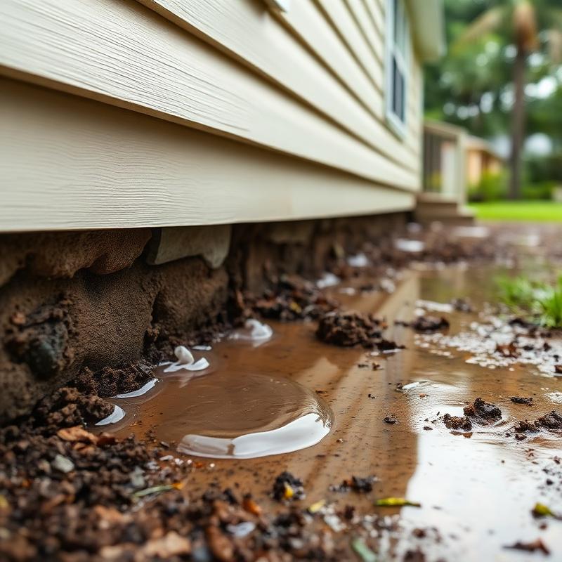 Water Was Collecting Near The Foundation